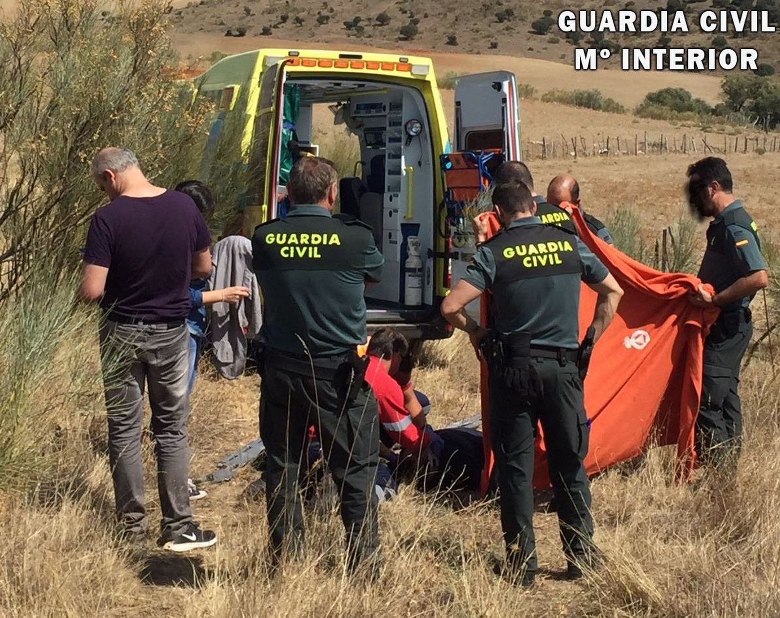La Guardia Civil localiza a una anciana que permaneció un día desaparecida en Beleña