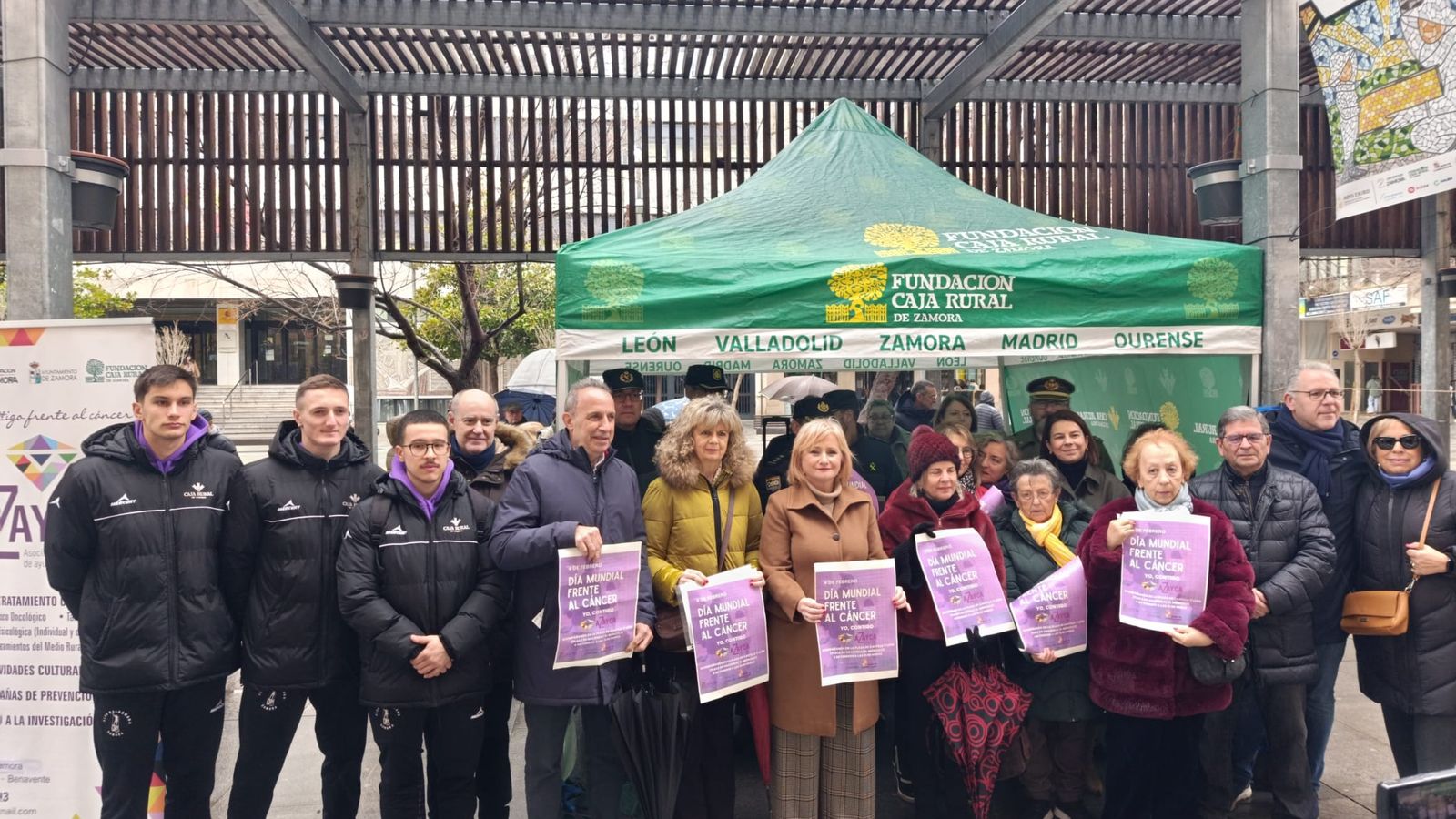 Azayca en el acto del Día Mundial contra el Cáncer