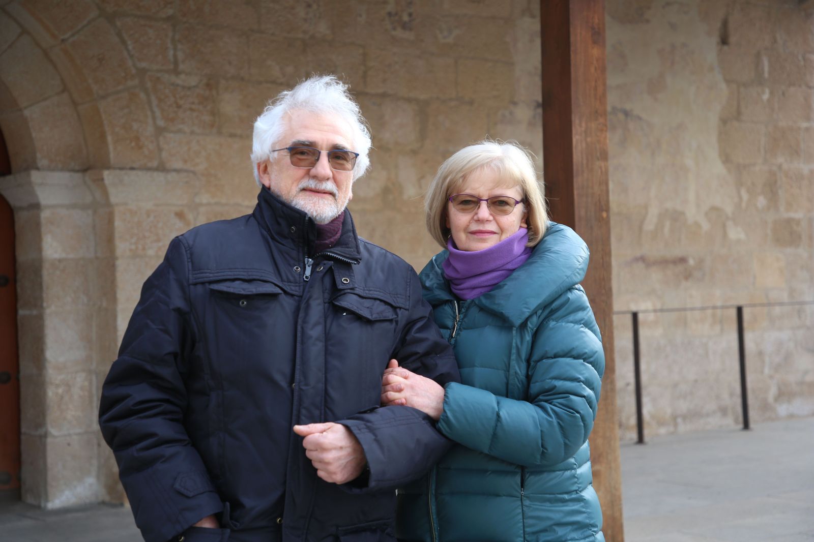 Oksana Kharina y su marido Víctor, matrimonio Ucraniano residente en Zamora