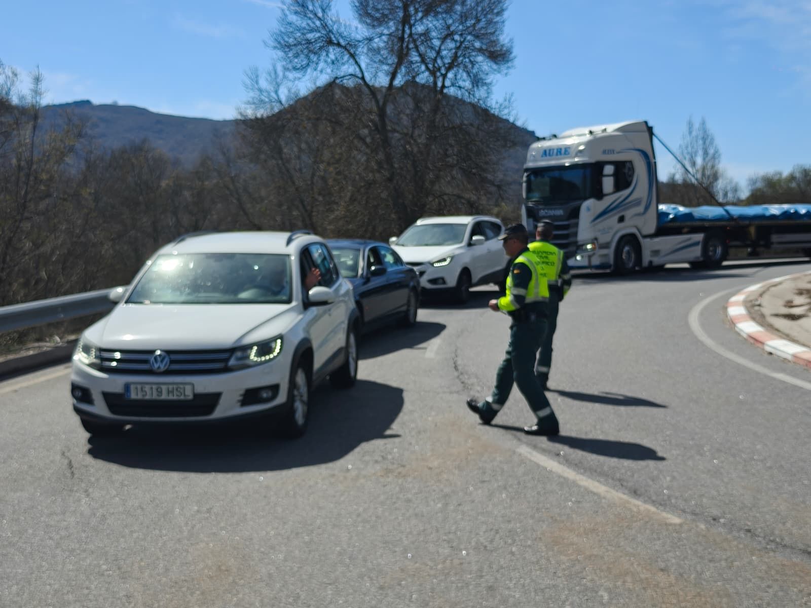 Situación de las carreteras por el corte de la A-66 y la N-630 entre Guijuelo y Béjar