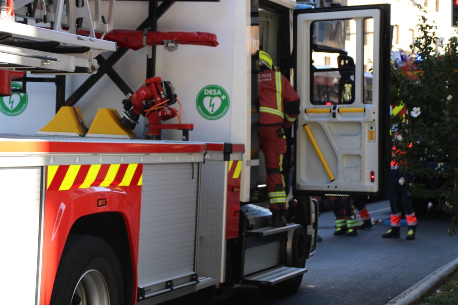 Despligue de los bomberos por una mala combustión en una caldera en Salamanca