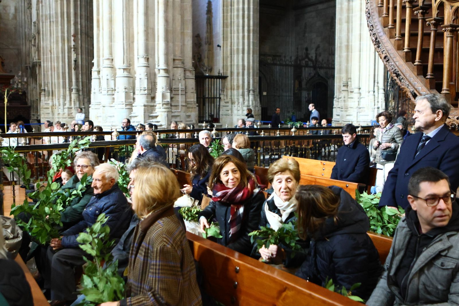 Bendición de palmas con motivo del Domingo de Ramos