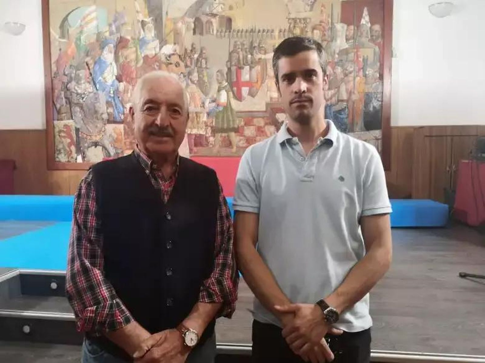 Eduardo Rodríguez Rubio, candidato del PP y José Luis García, suplente en Paladinos. Foto: Benaventedigital