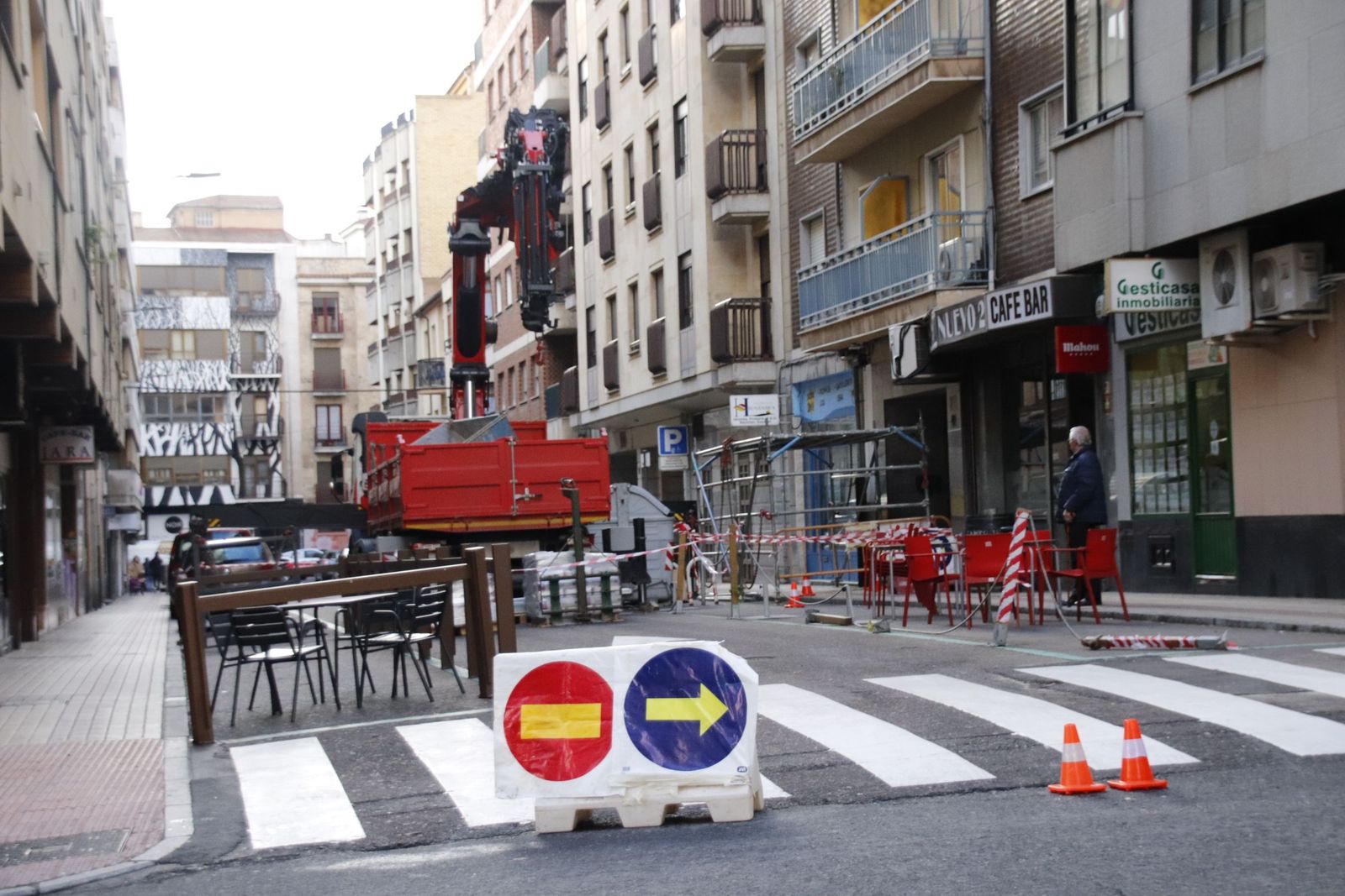 Obras, estrechamientos, cortes de tráfico