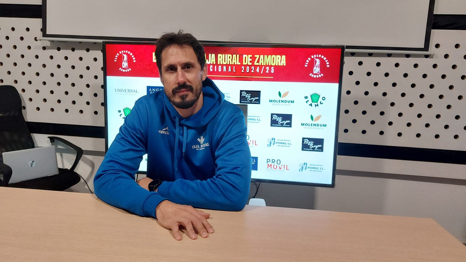 Fer Ruiz, en rueda de prensa.