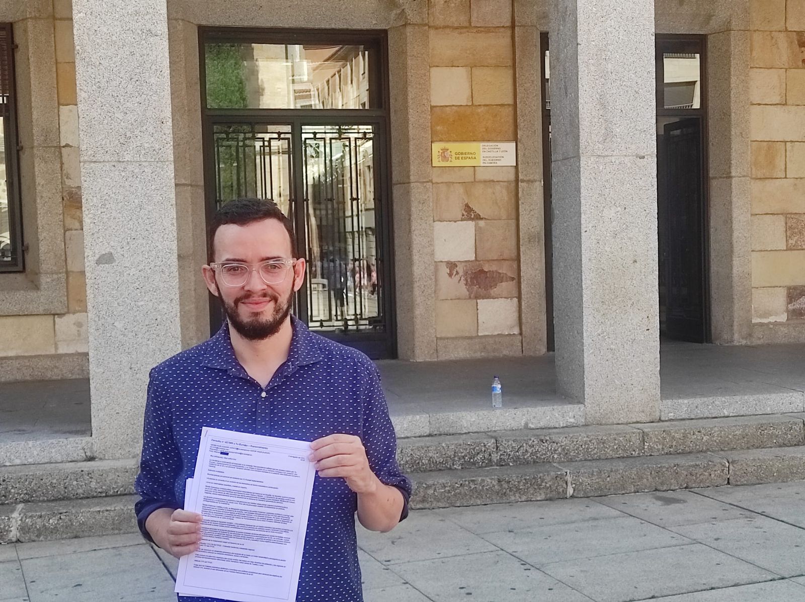 Miguel Ángel Llamas, coordinador Podemos Castilla y León con la respuesta de los servicios europeos