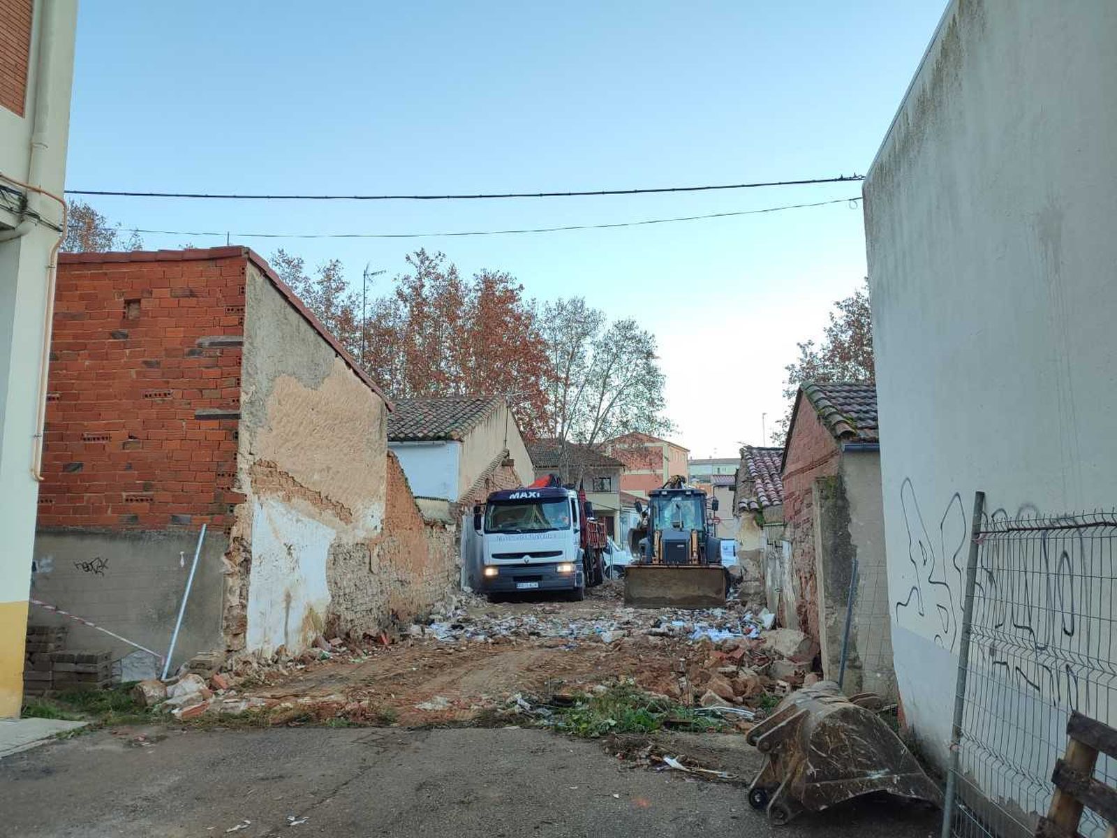 Derribo de la calle Tábara