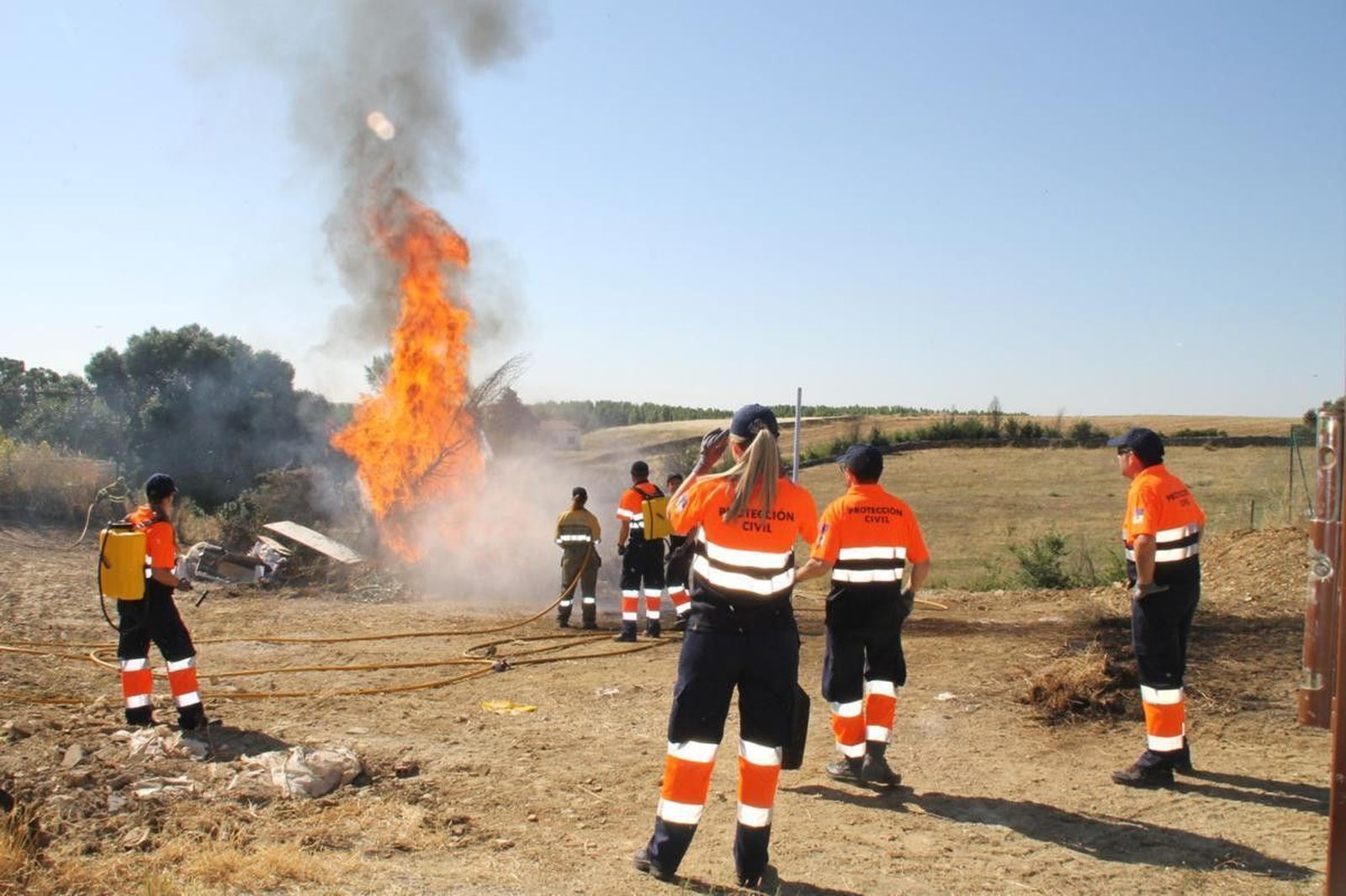 Incendio. Foto de archivo.