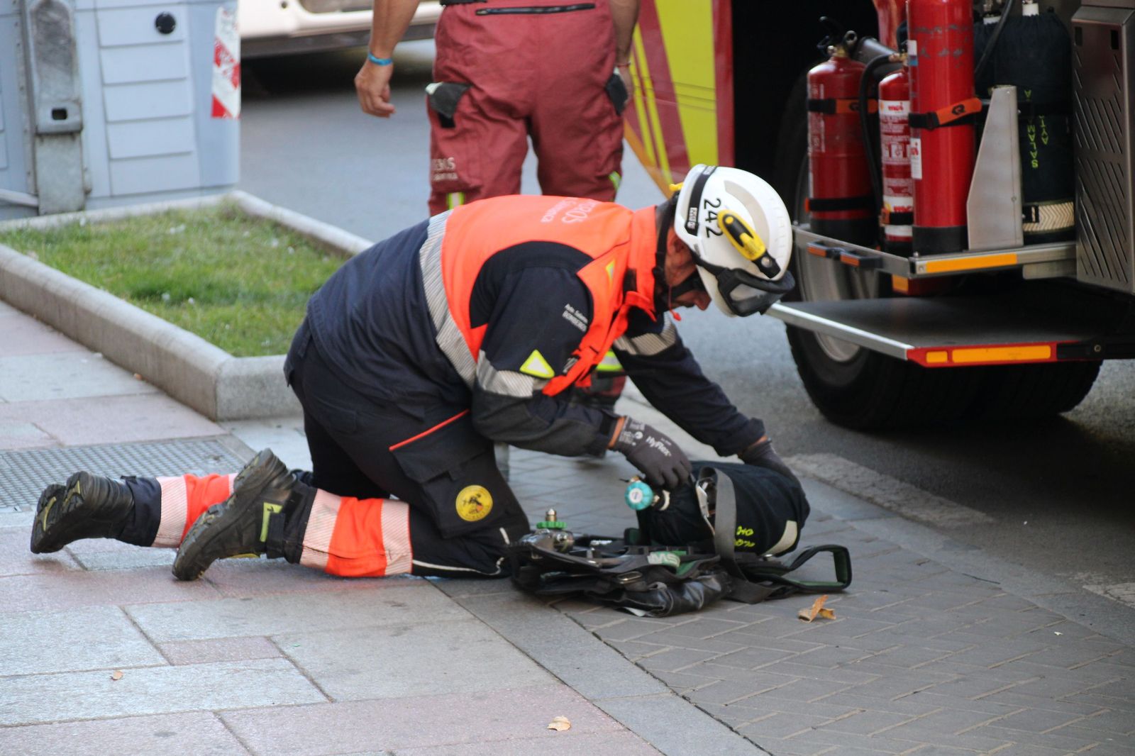 Despligue de los bomberos por una mala combustión en una caldera en Salamanca