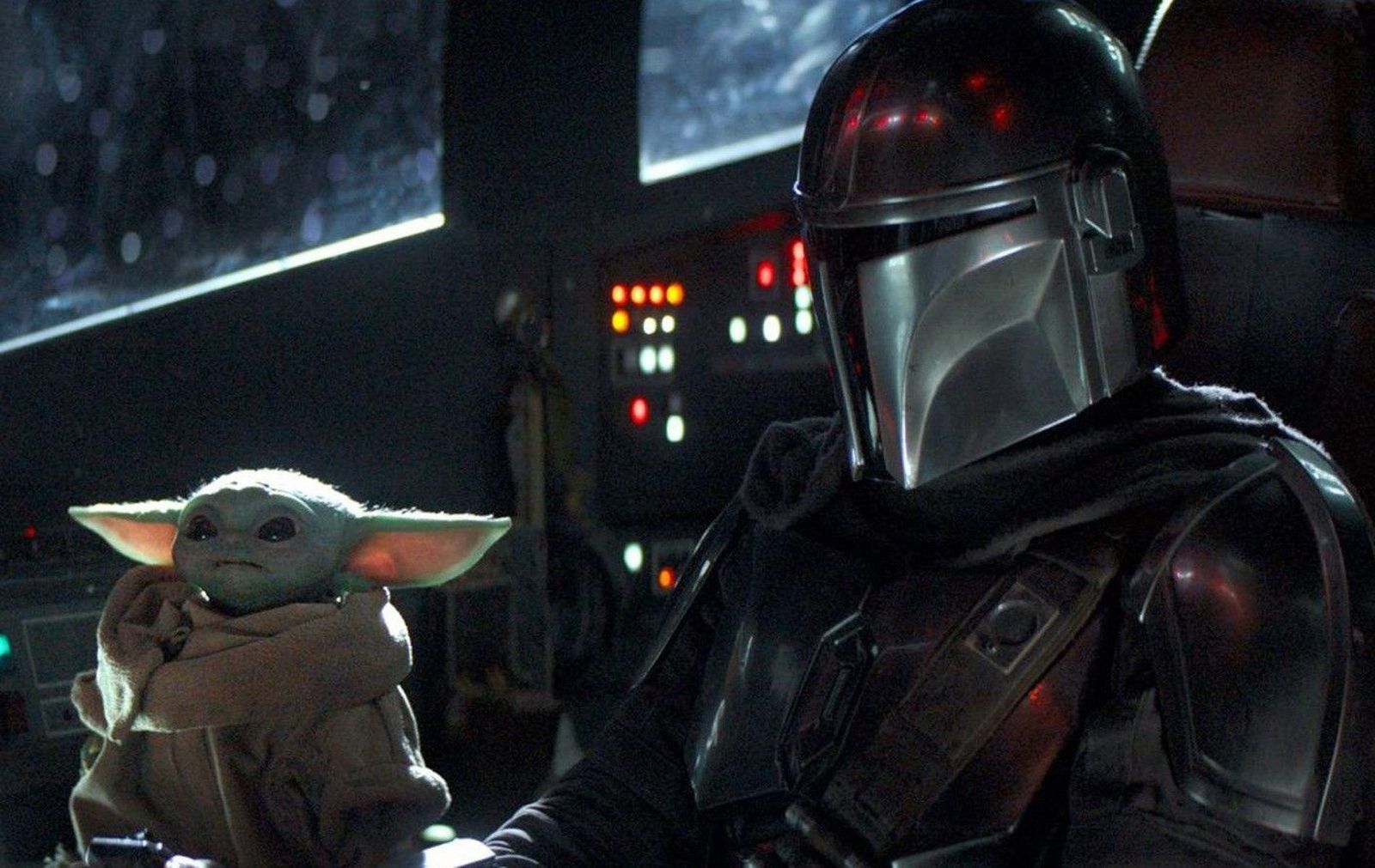 Baby Yoda y Mando en The Mandalorian