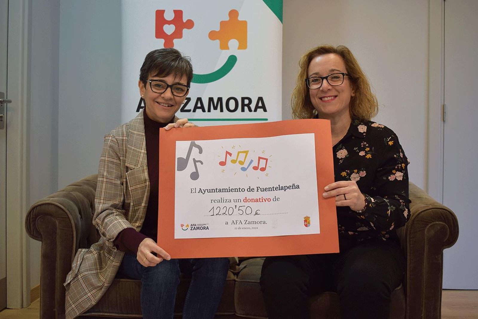 Recaudación del concierto en Fuentelapeña a favor de Alzheimer Zamora Recaudación del concierto en Fuentelapeña a favor de Alzheimer Zamora