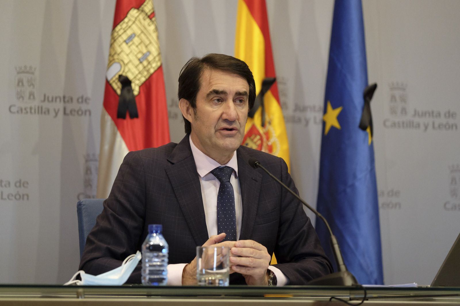 El consejero de Fomento y Medio Ambiente, Juan Carlos Suárez-Quiñones