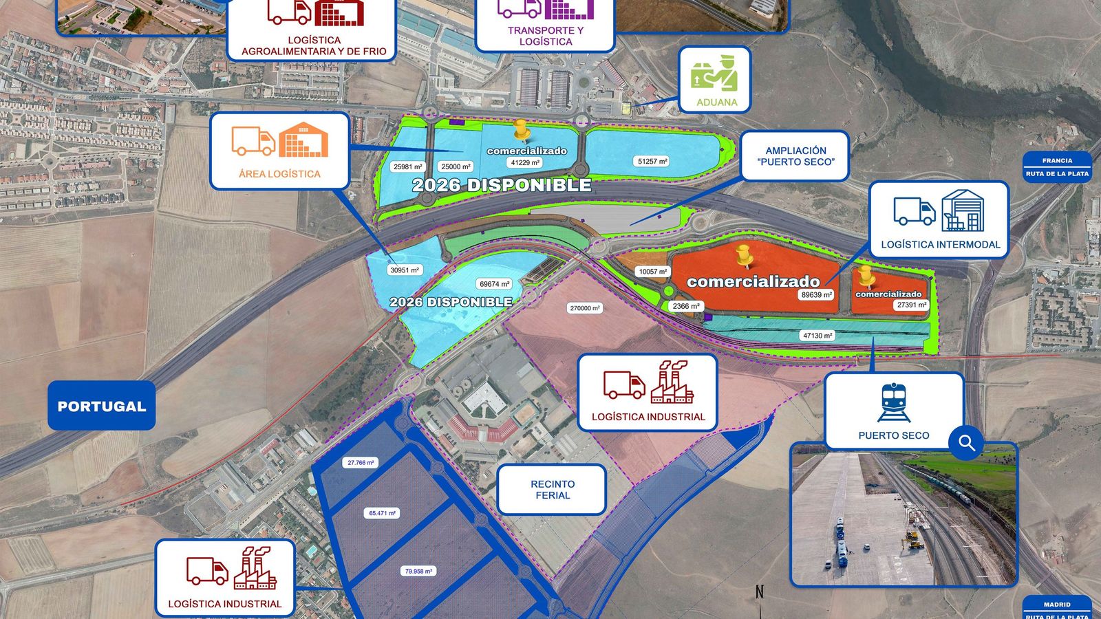 La Plataforma Logística Intermodal de Salamanca se consolida como nodo logístico estratégico del oeste peninsular