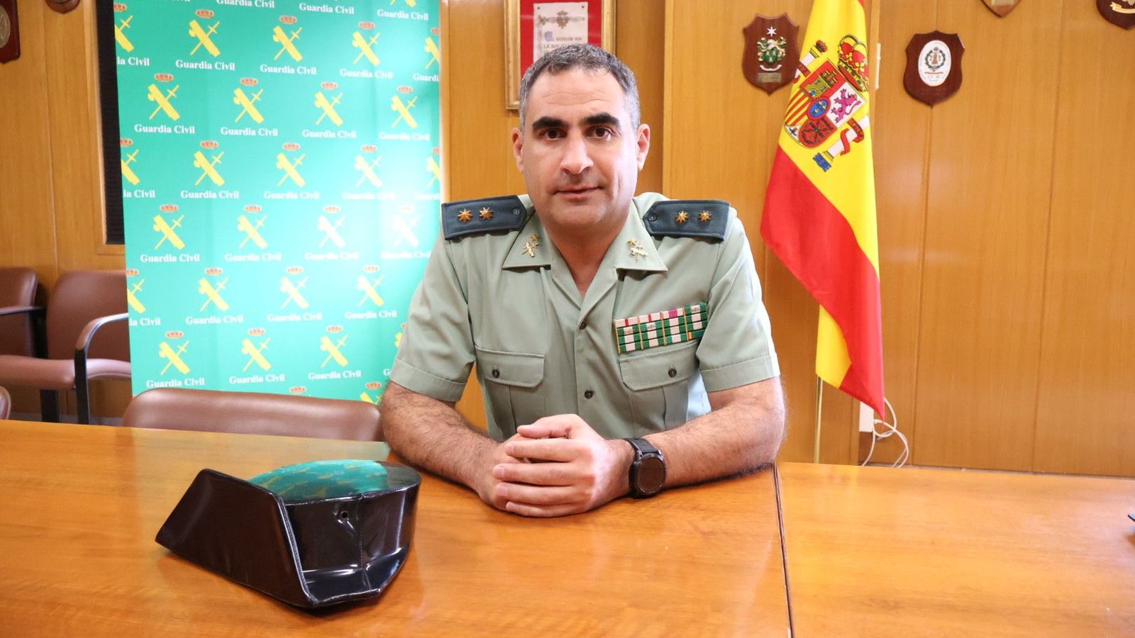Teniente coronel Arturo Marcos, al mando de la Comandancia de la Guardia Civil de Salamanca.