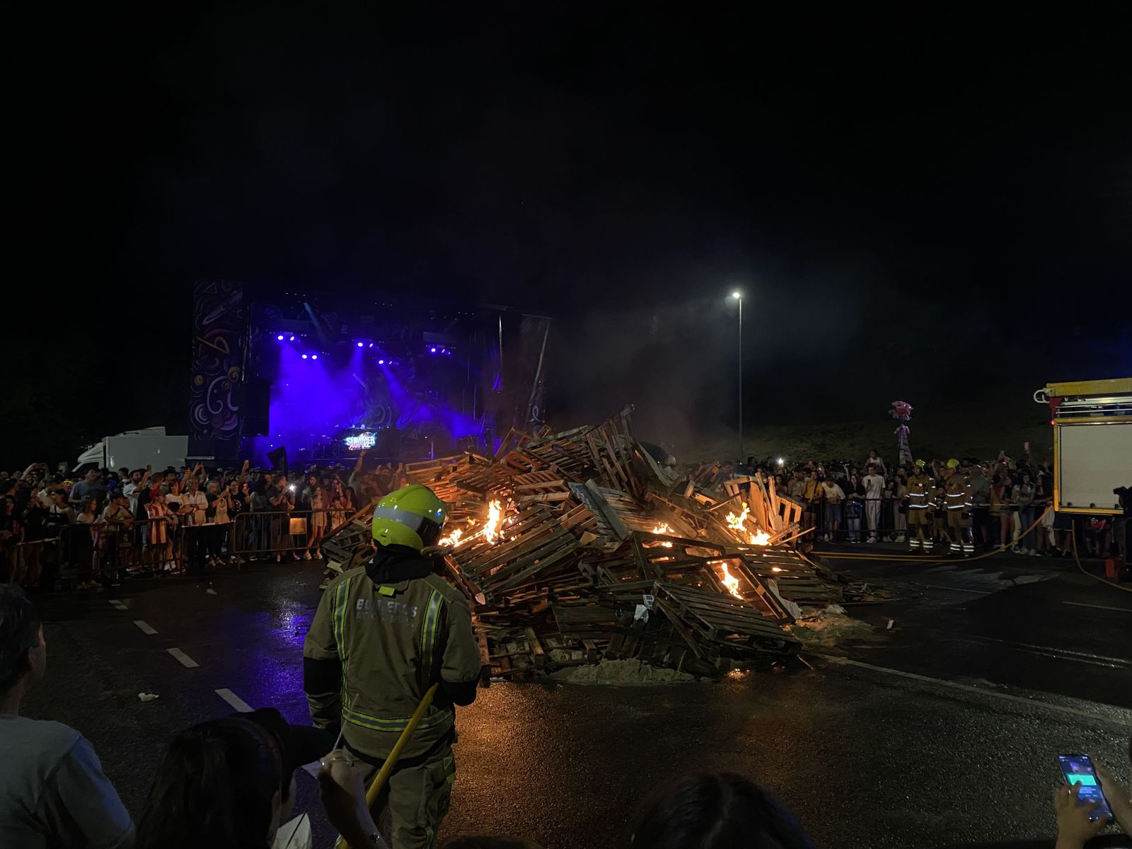Hoguera de San Juan 2024 en Zamora. Foto María Lorenzo