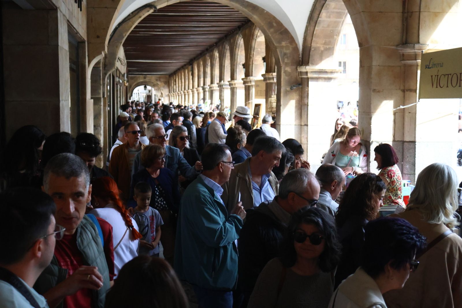 Día del Libro en la Plaza Mayor de Salamanca