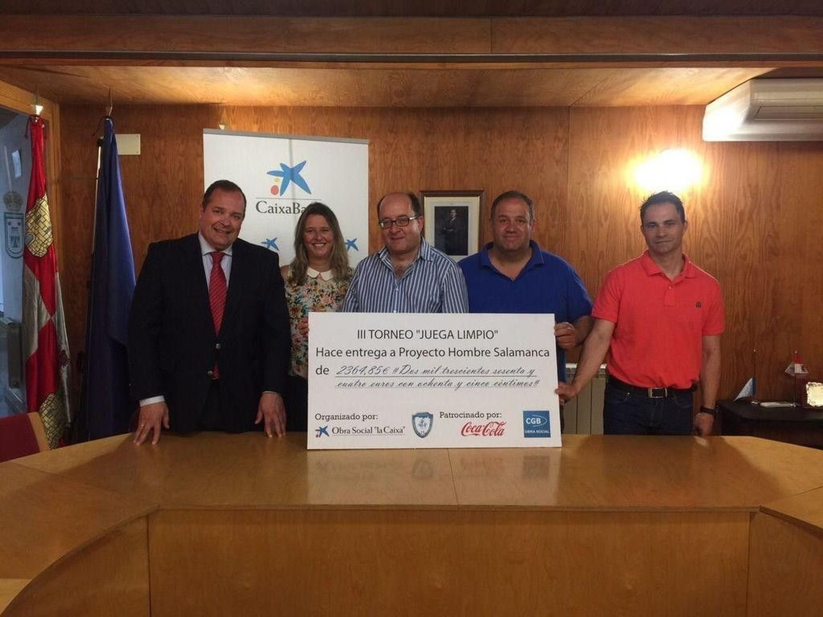 Ignacio Rivas Serrano, primero por la izquierda, en una imagen de archivo