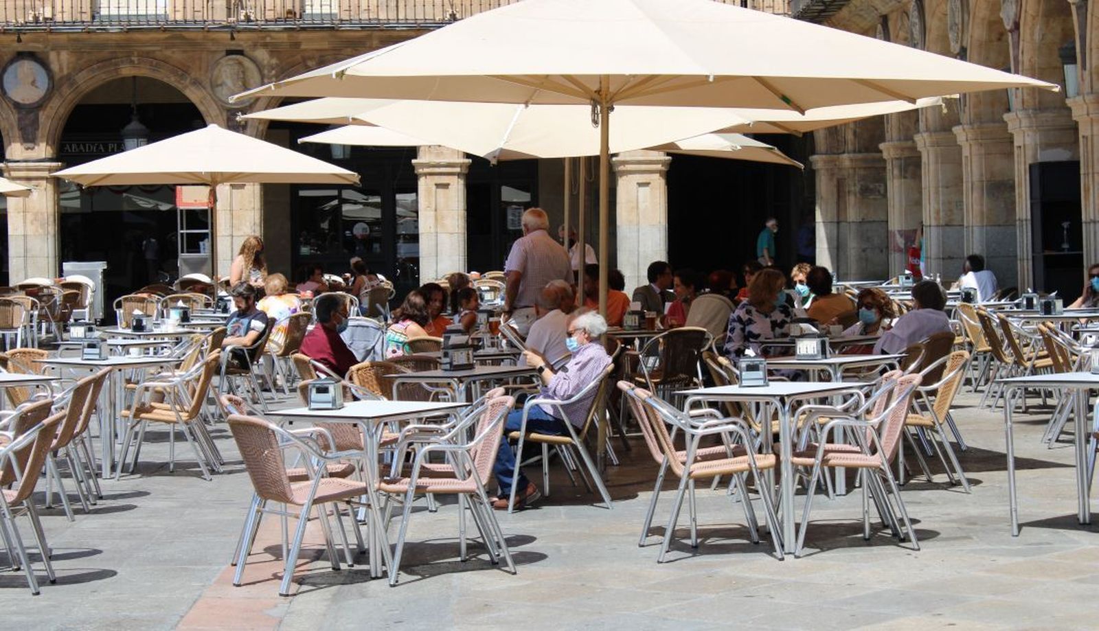 Terrazas en la Plaza Mayor