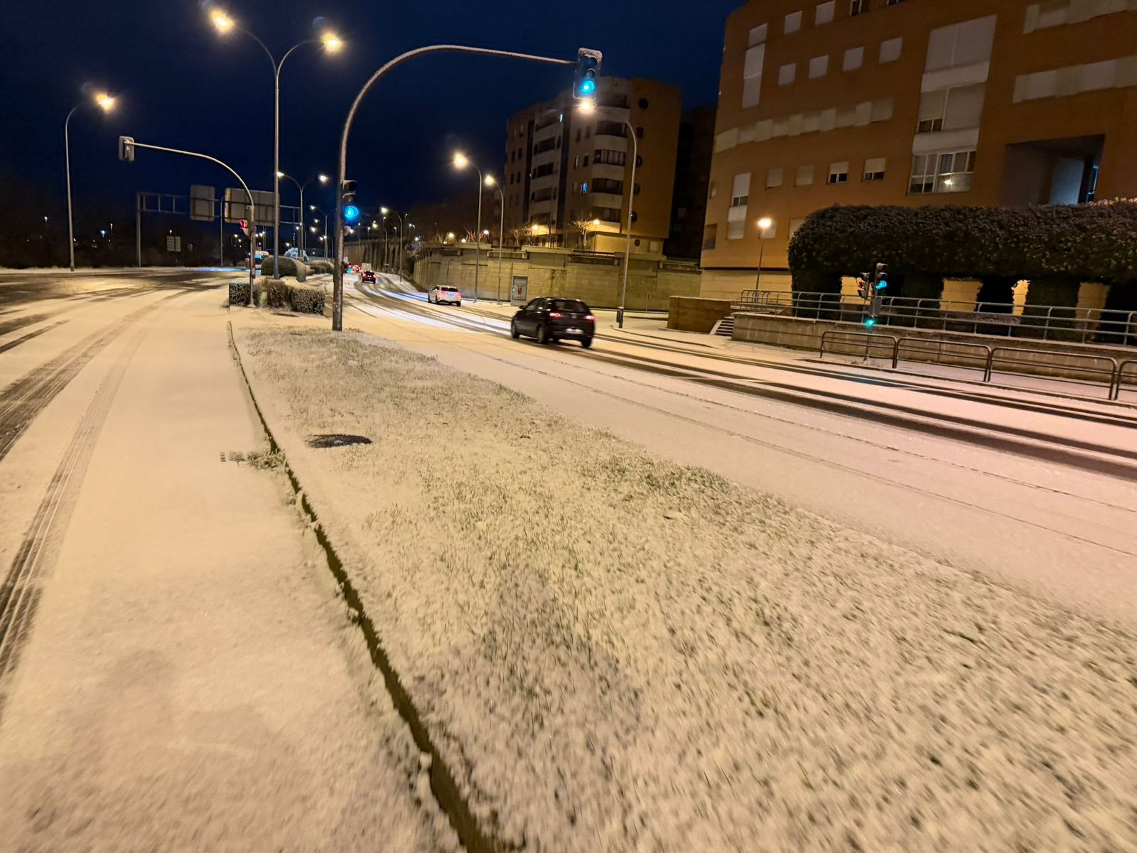 Nieve en Salamanca capital