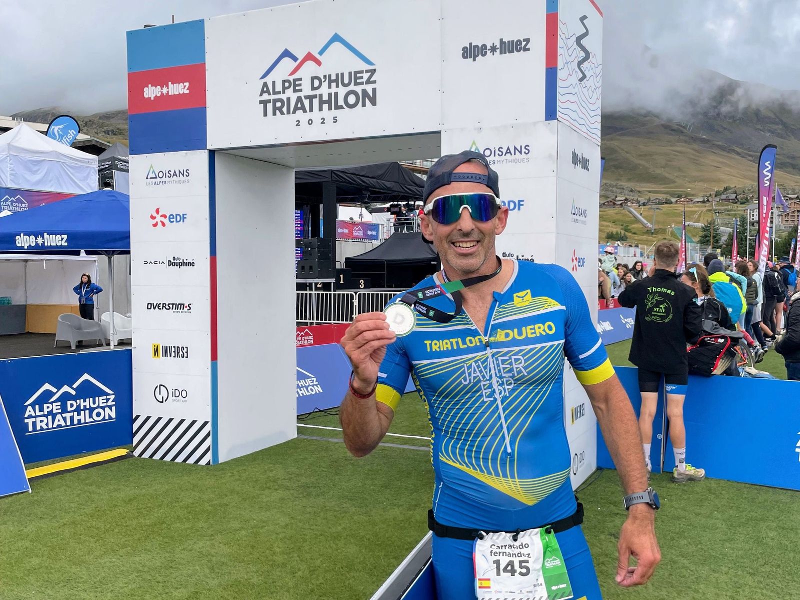 Javier Carracedo de Triatlón Duero compite en los Alpes franceses