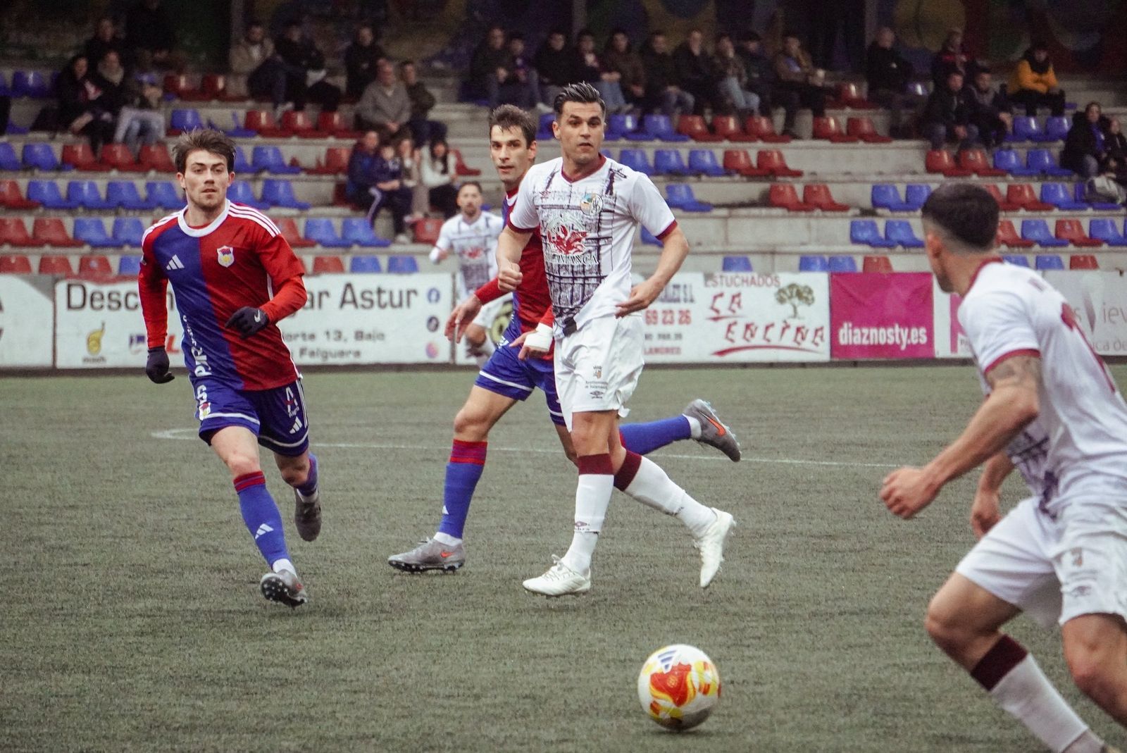 Dani Hernández, en el Langreo - Salamanca CF UDS