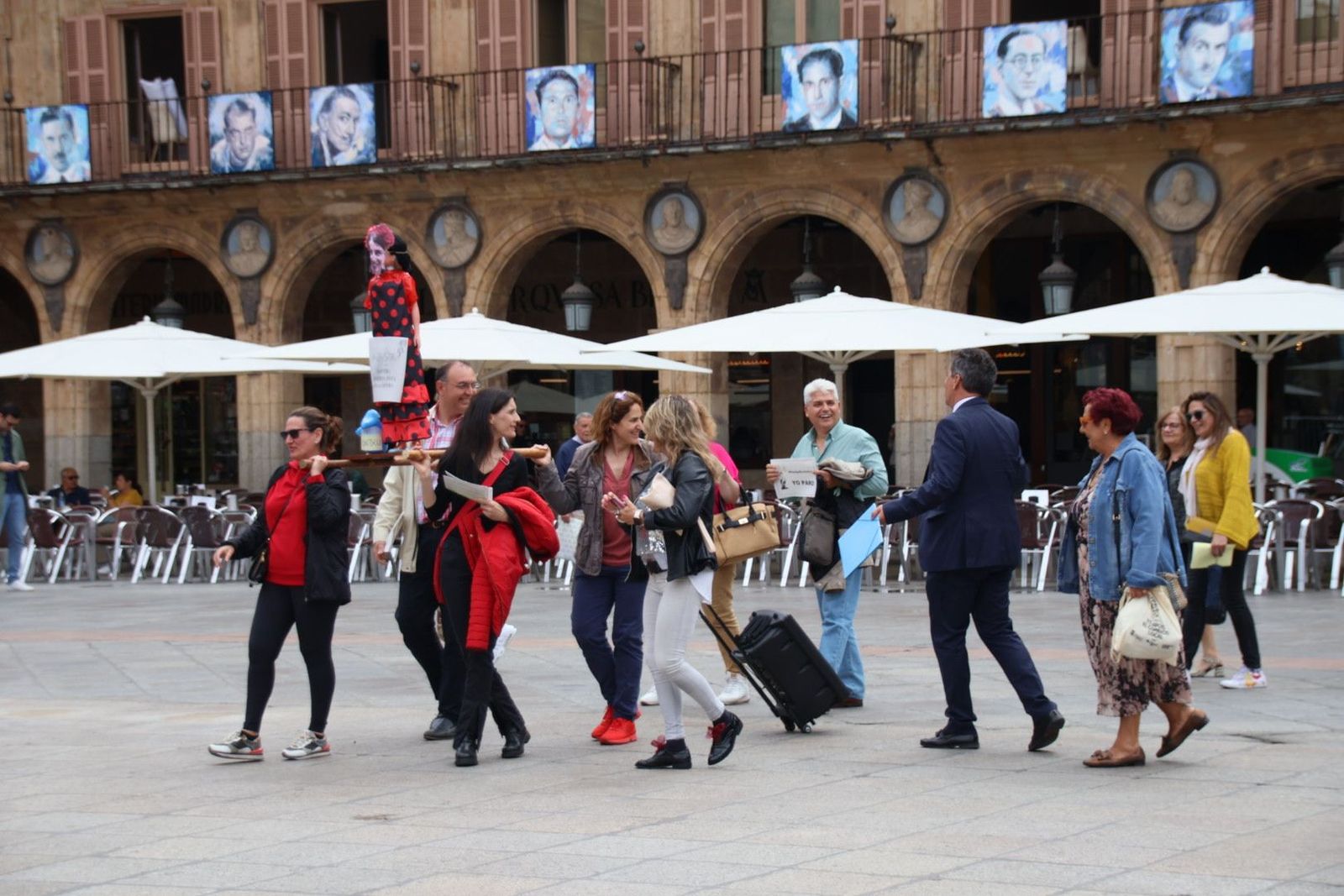 Concentración de funcionarios de la Administración de Justicia en Salamanca. Foto de archivo