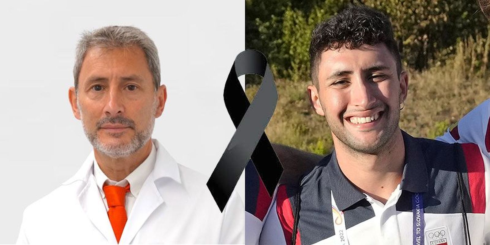 Ángel Basas junto a su hijo Carlos. Foto: Comité Olímpico Español