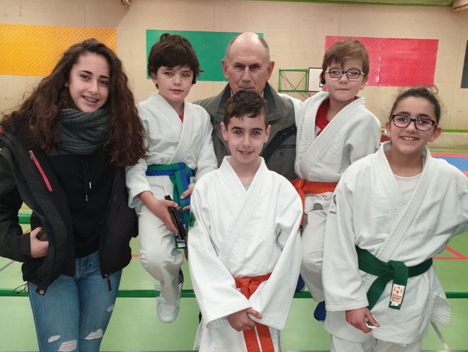 Grupo  de judokas en Medina del Campo 2020