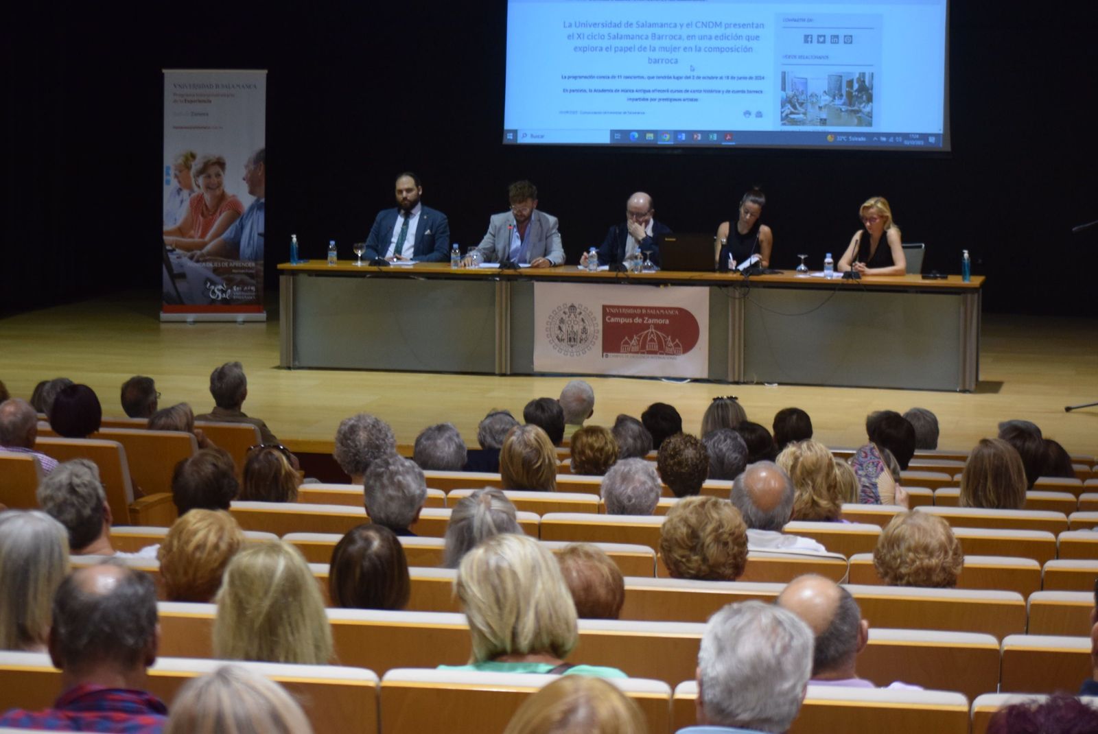 Acto de inauguración de la Universidad de la Experiencia en el Campus Viriato.Archivo