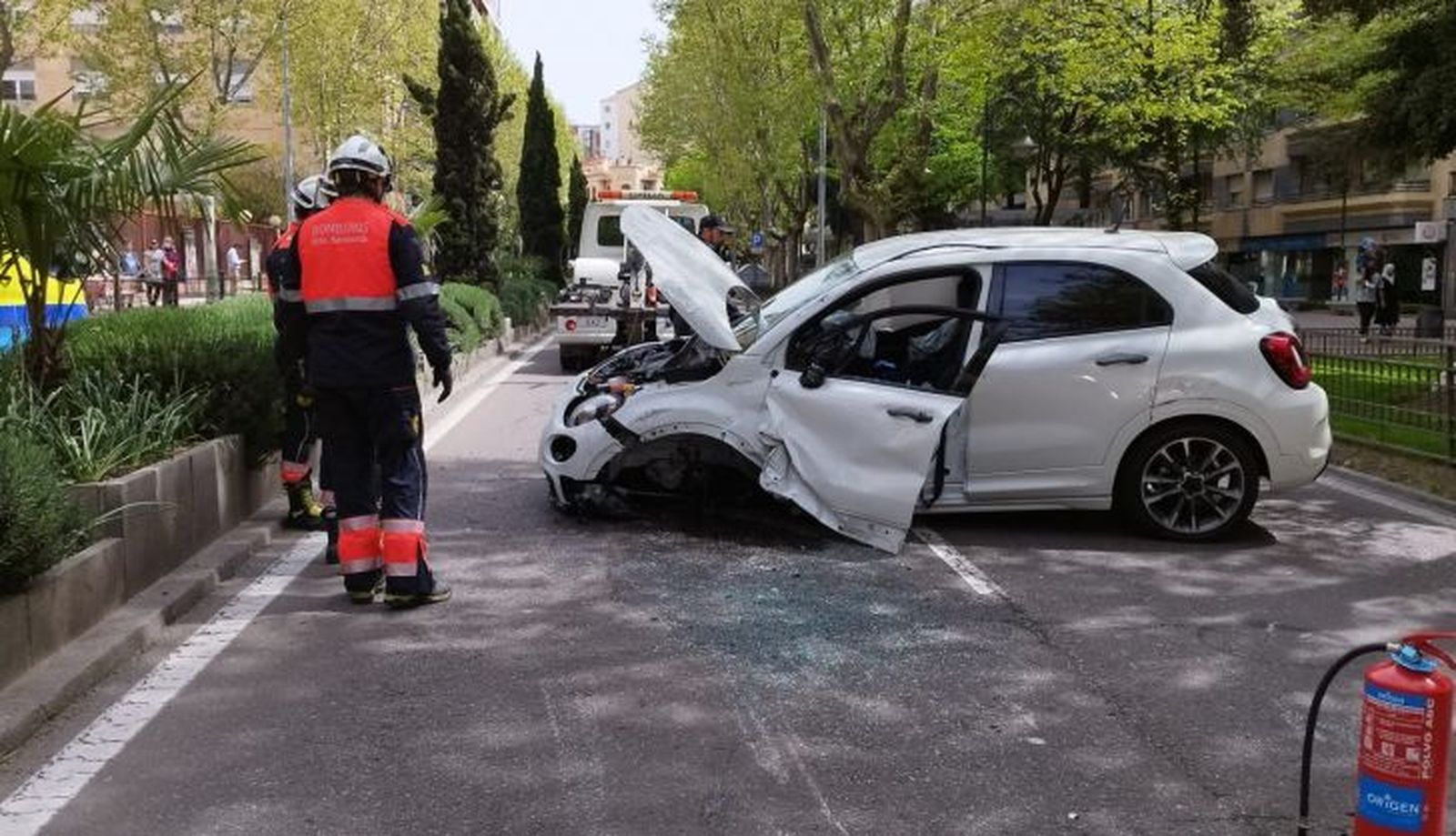 Accidente de tráfico en el Paseo de Carmelitas 