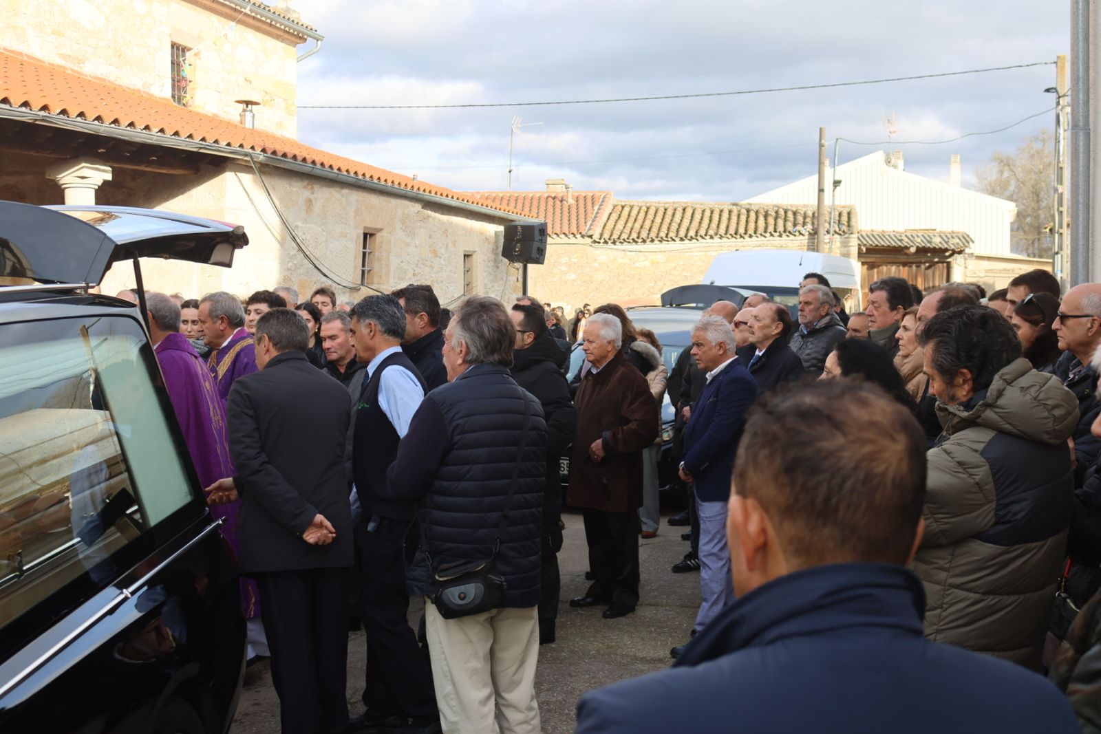 Funeral del empresario Silvestre Sánchez Sierra en Aldearrodrigo