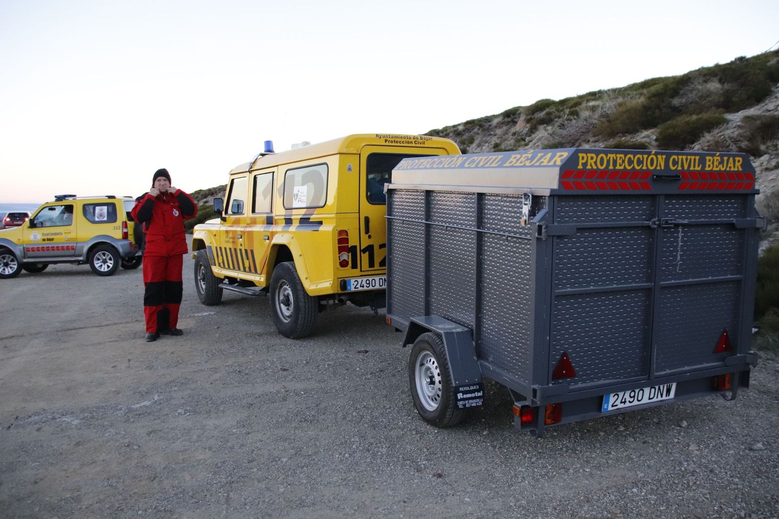 Dispositivo de búsqueda por el montañero desaparecido