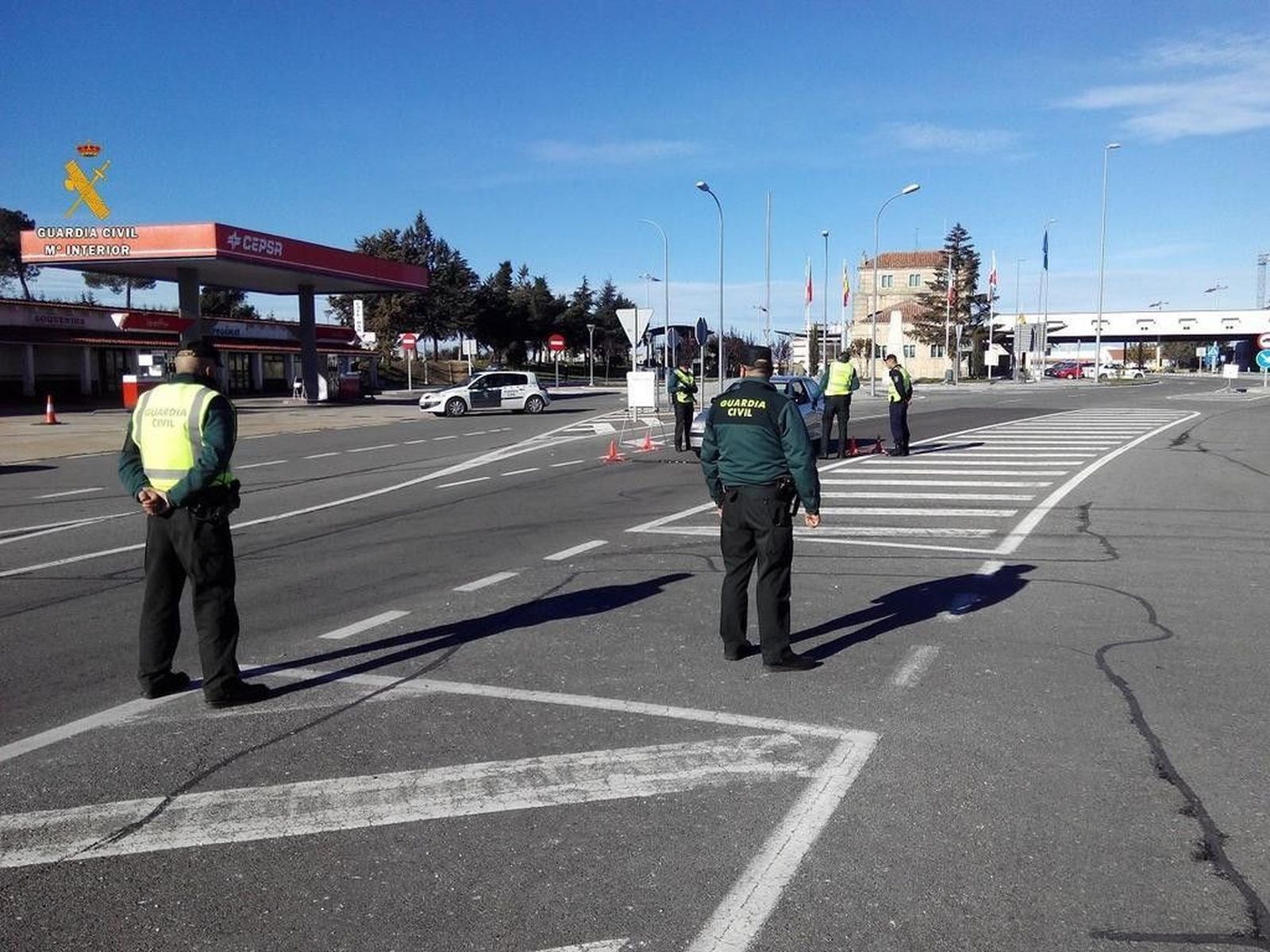 Operativo de la Guardia Civil en Fuentes de Oñoro