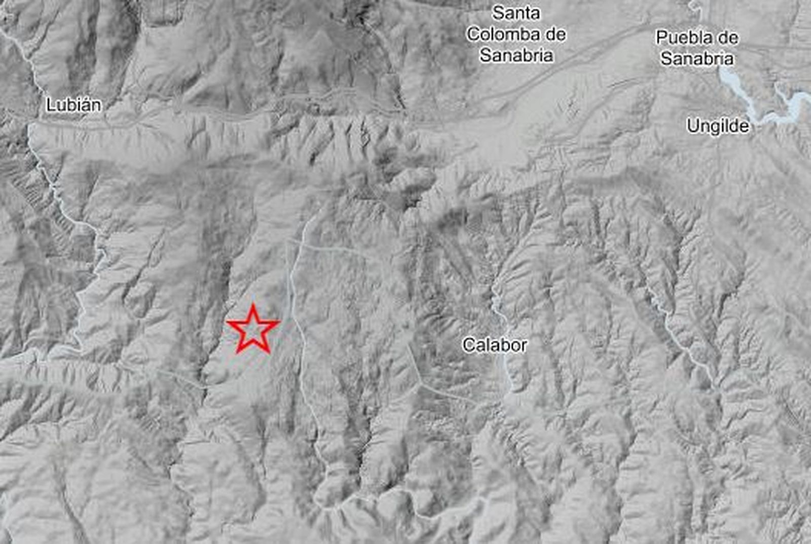 Epicentro del terremoto en Hermesinde