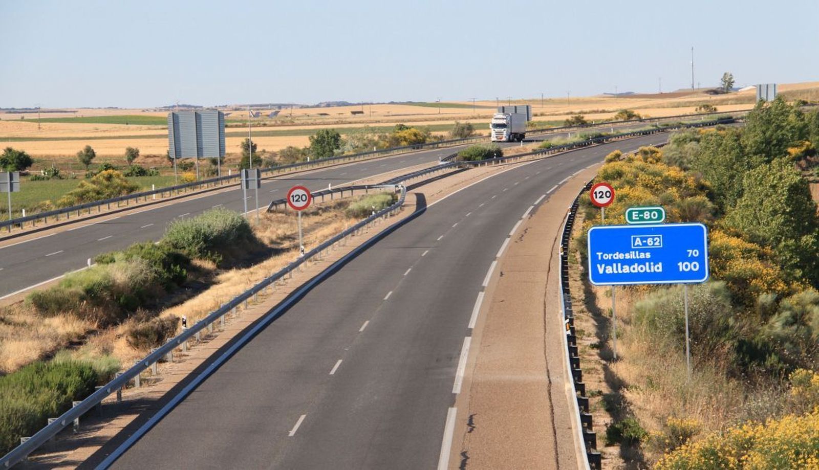 Autovía A-62. Foto de archivo