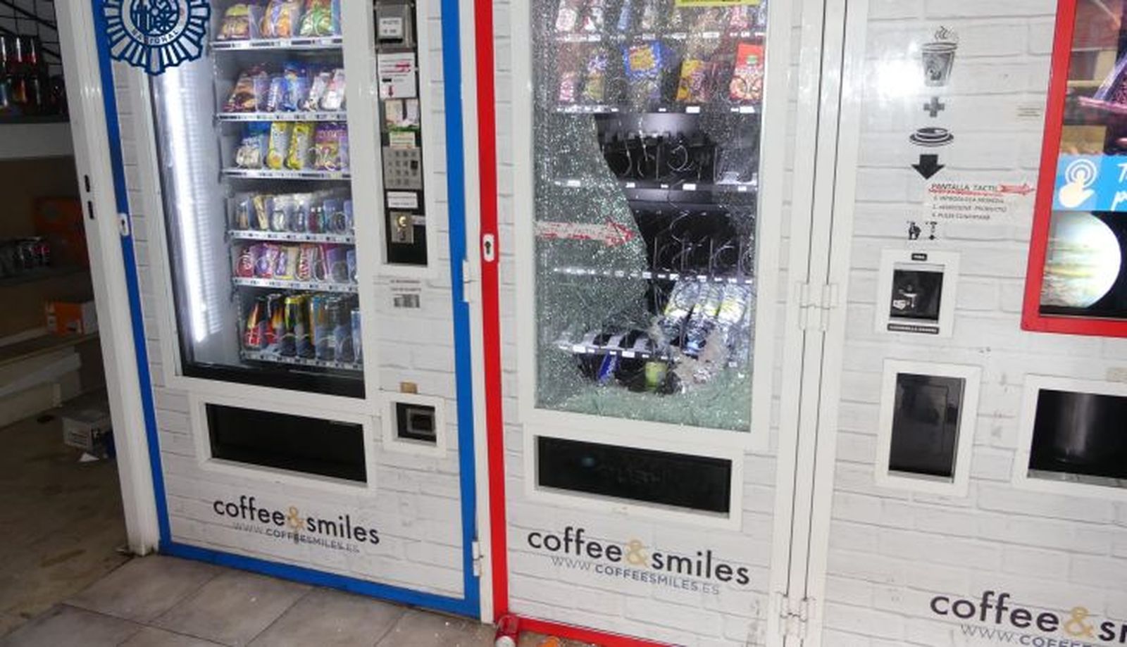 Imágenes de las máquinas expendedoras