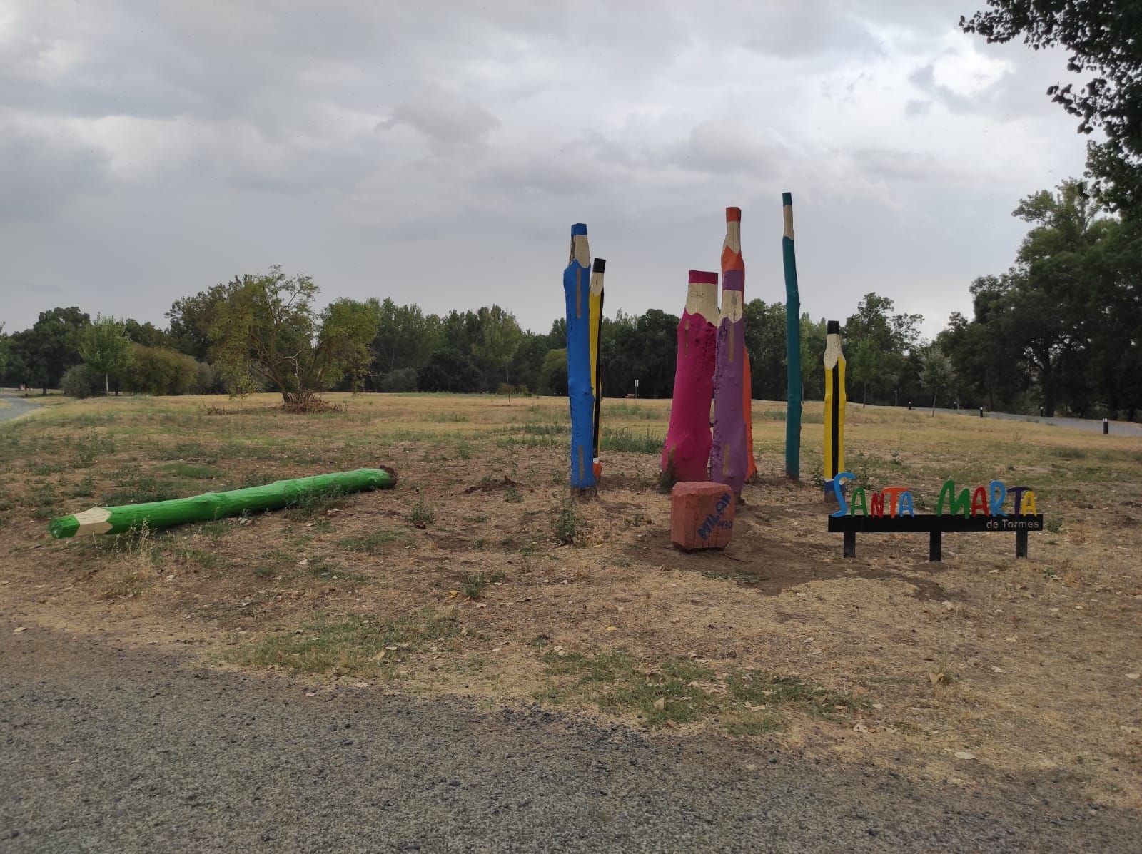 Vandalismo en la ruta de los lápices