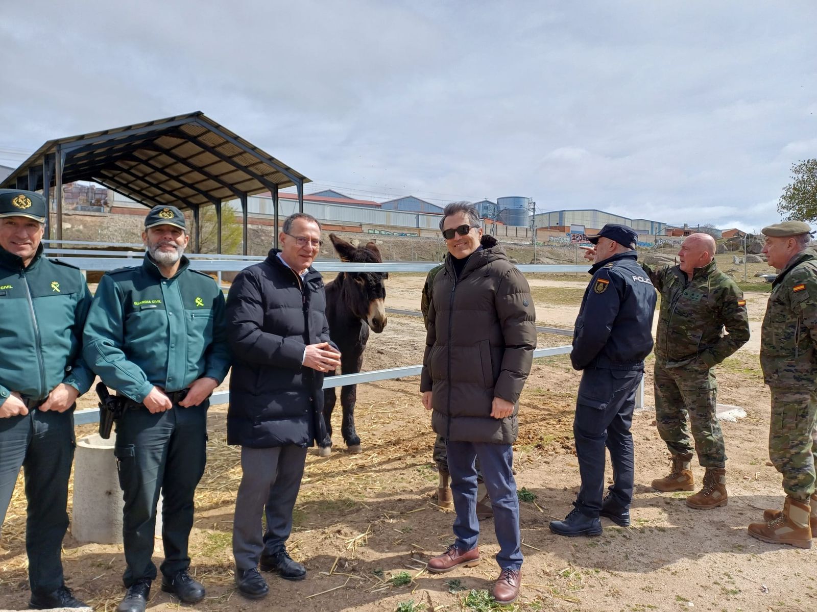 Ángel Blanco en el Centro Militar de Cría Caballar de Ávila