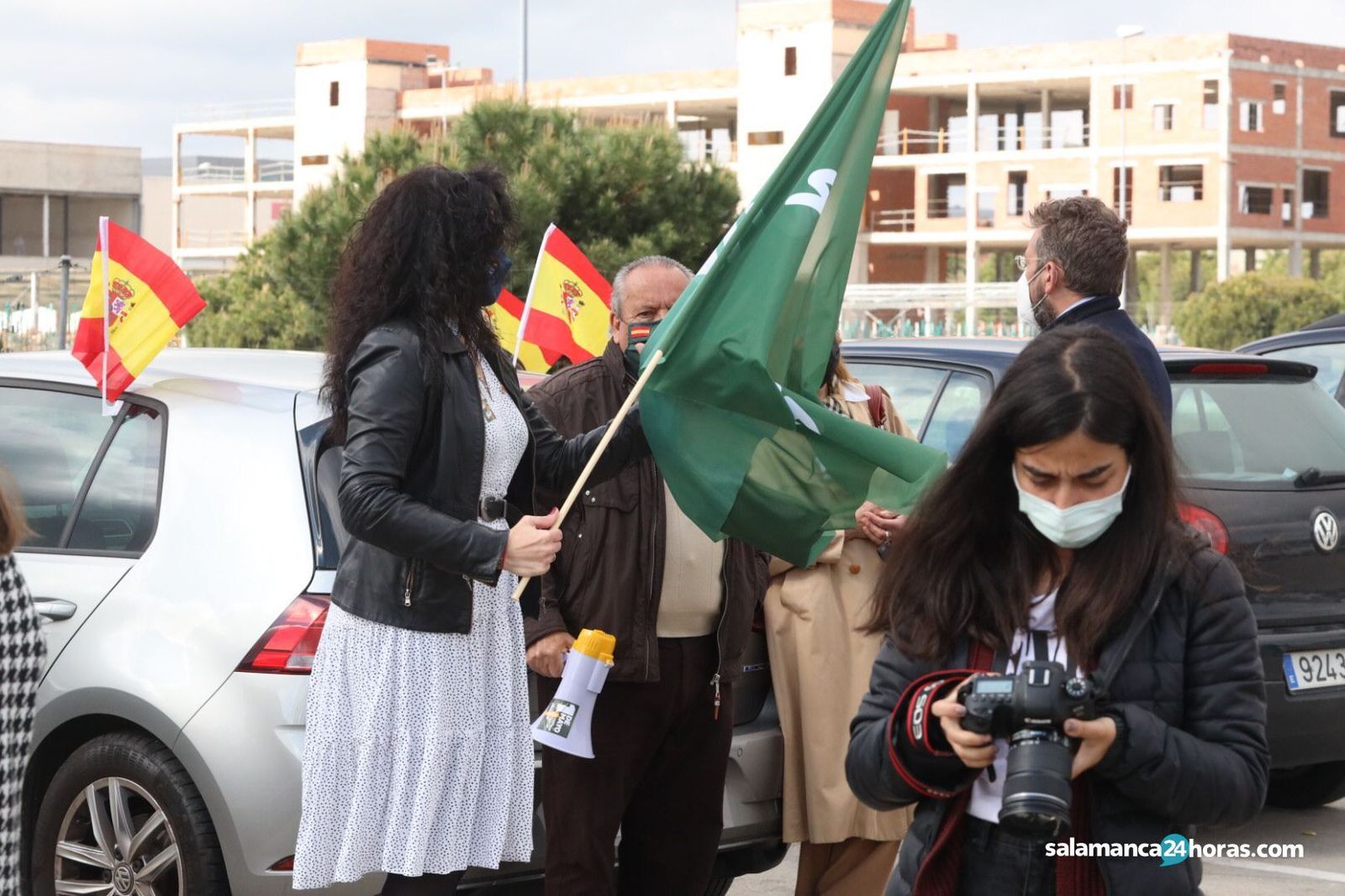 Concentración de Vox en Salamanca el 1 de mayo