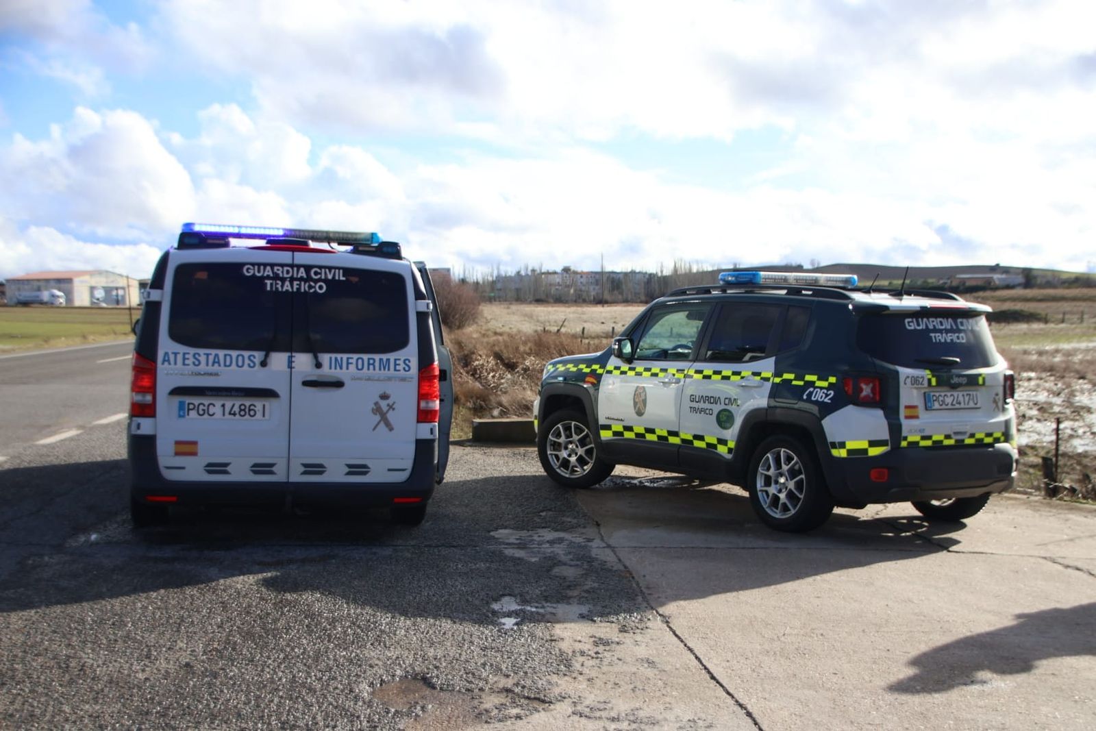 Accidente en la N-630 en el que ha volcado un camión en Arapiles