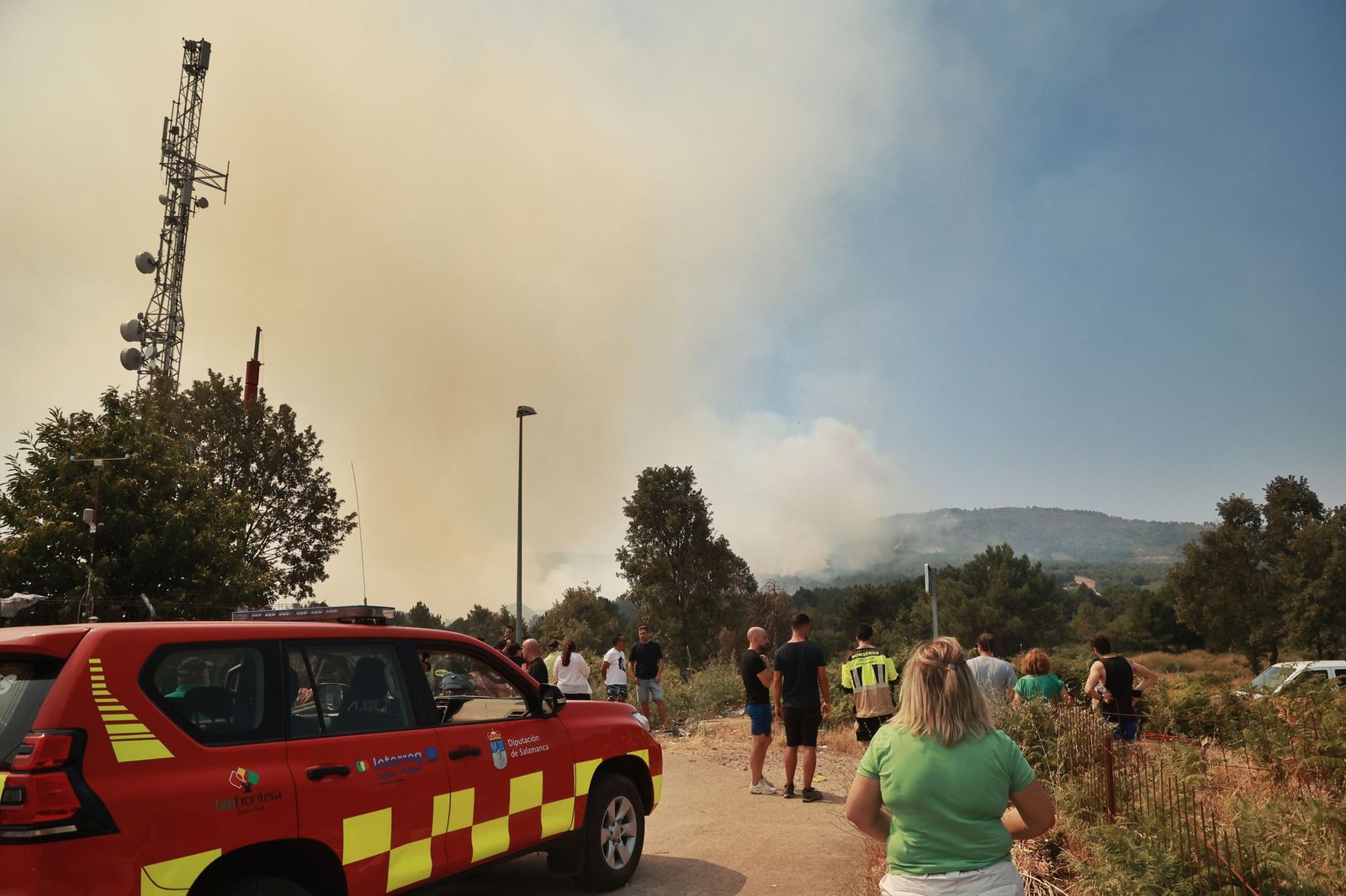 Confinada preventivamente la población de la Alberca por el Incendio de Índice de Gravedad 2