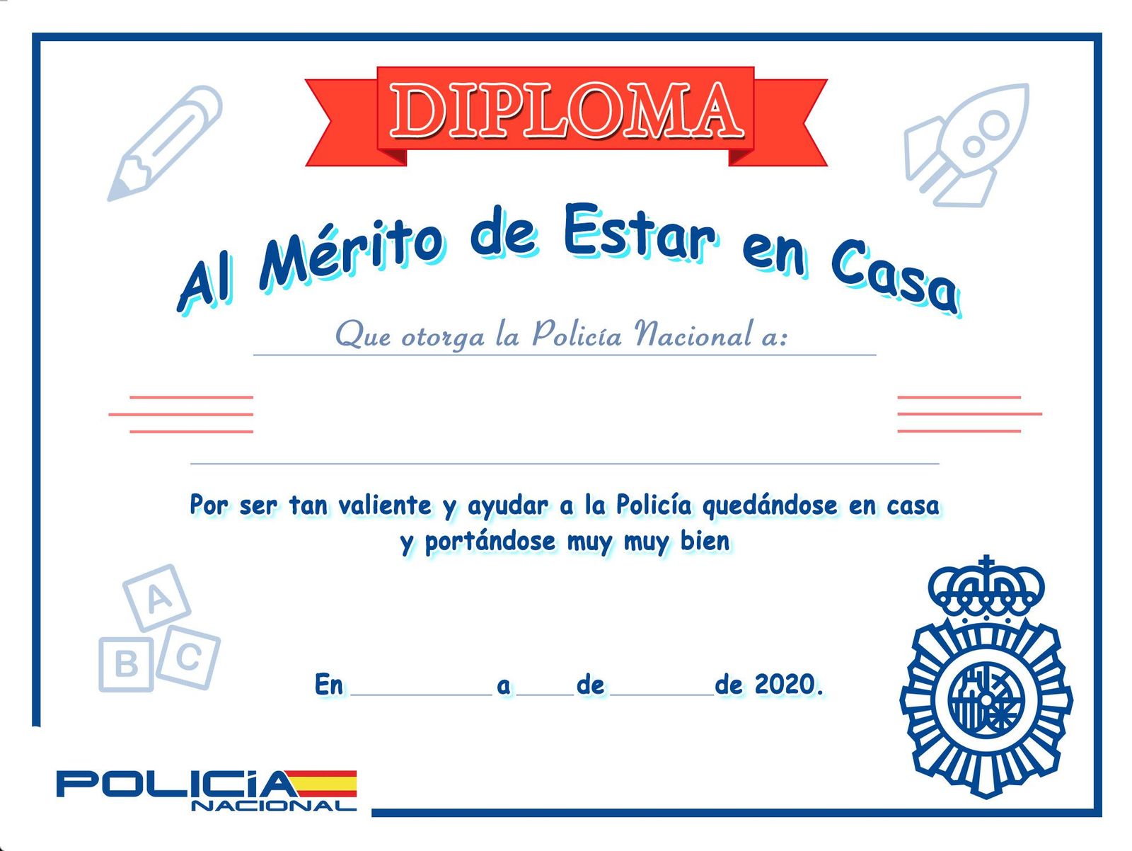 Diploma Policía Nacional