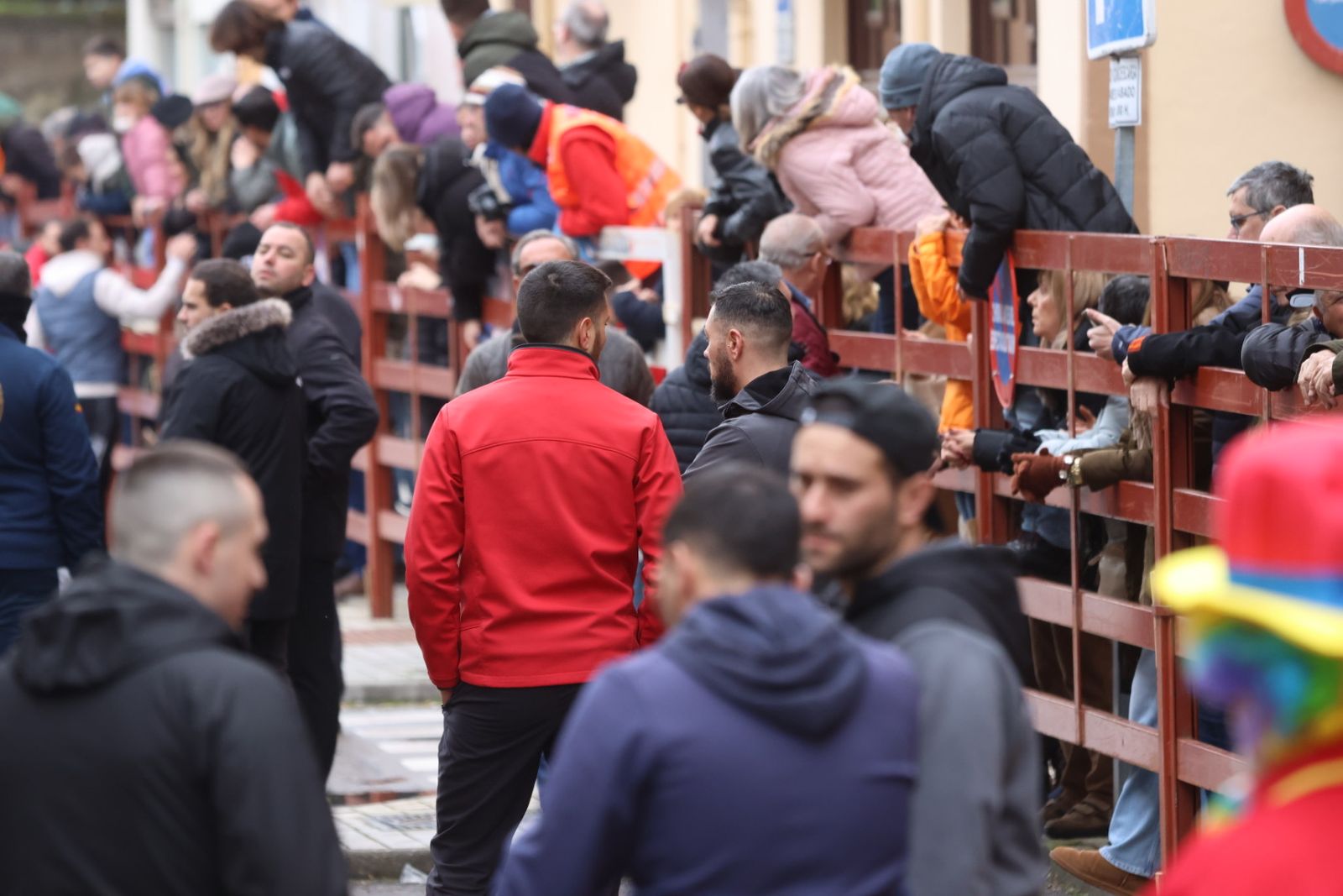 Ambiente en el encierro a caballo de Ciudad Rodrigo