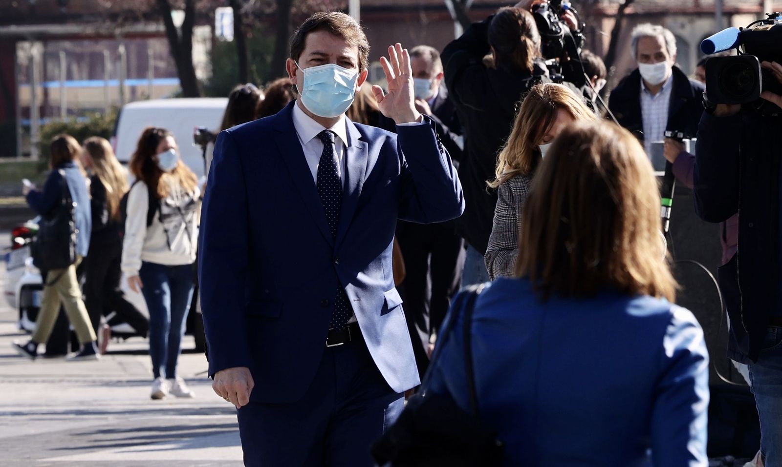 Alfonso Fernández Mañueco asiste al Comité Ejecutivo del partido. ICAL