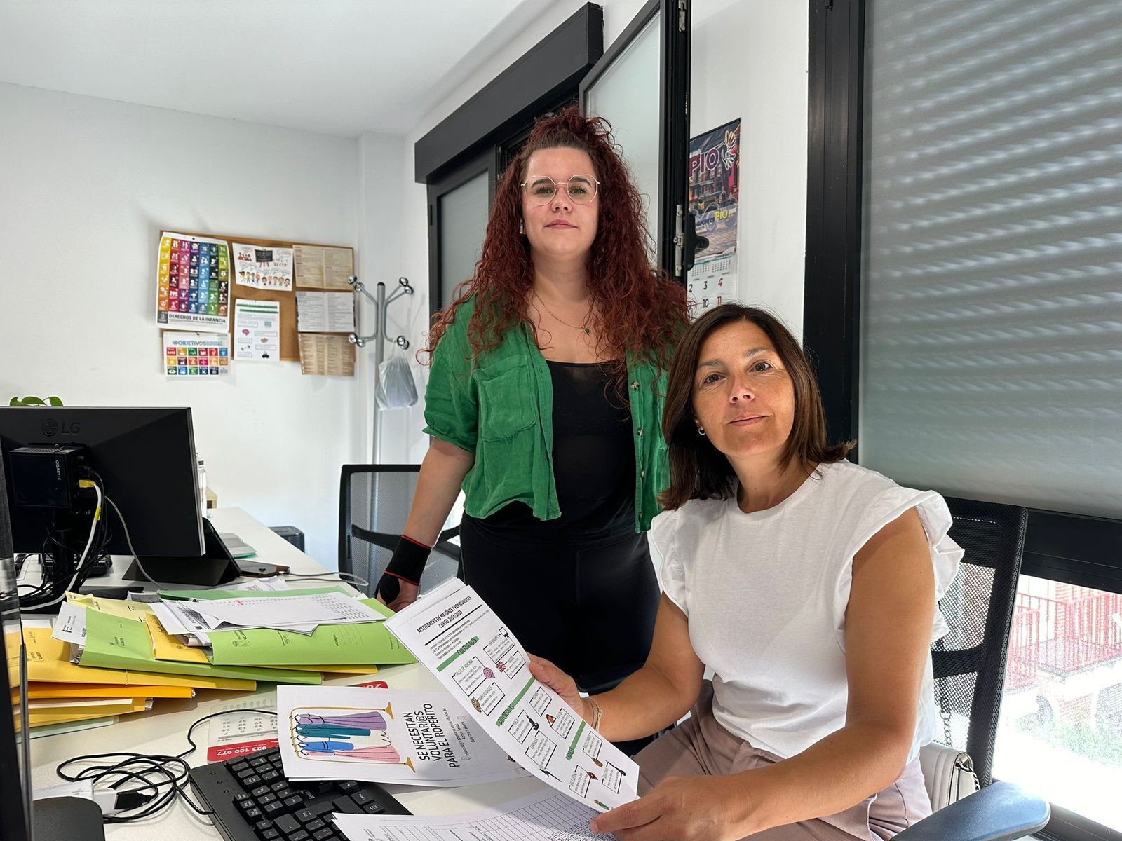 Las concejalas Lucía Guinaldo y Marisol García