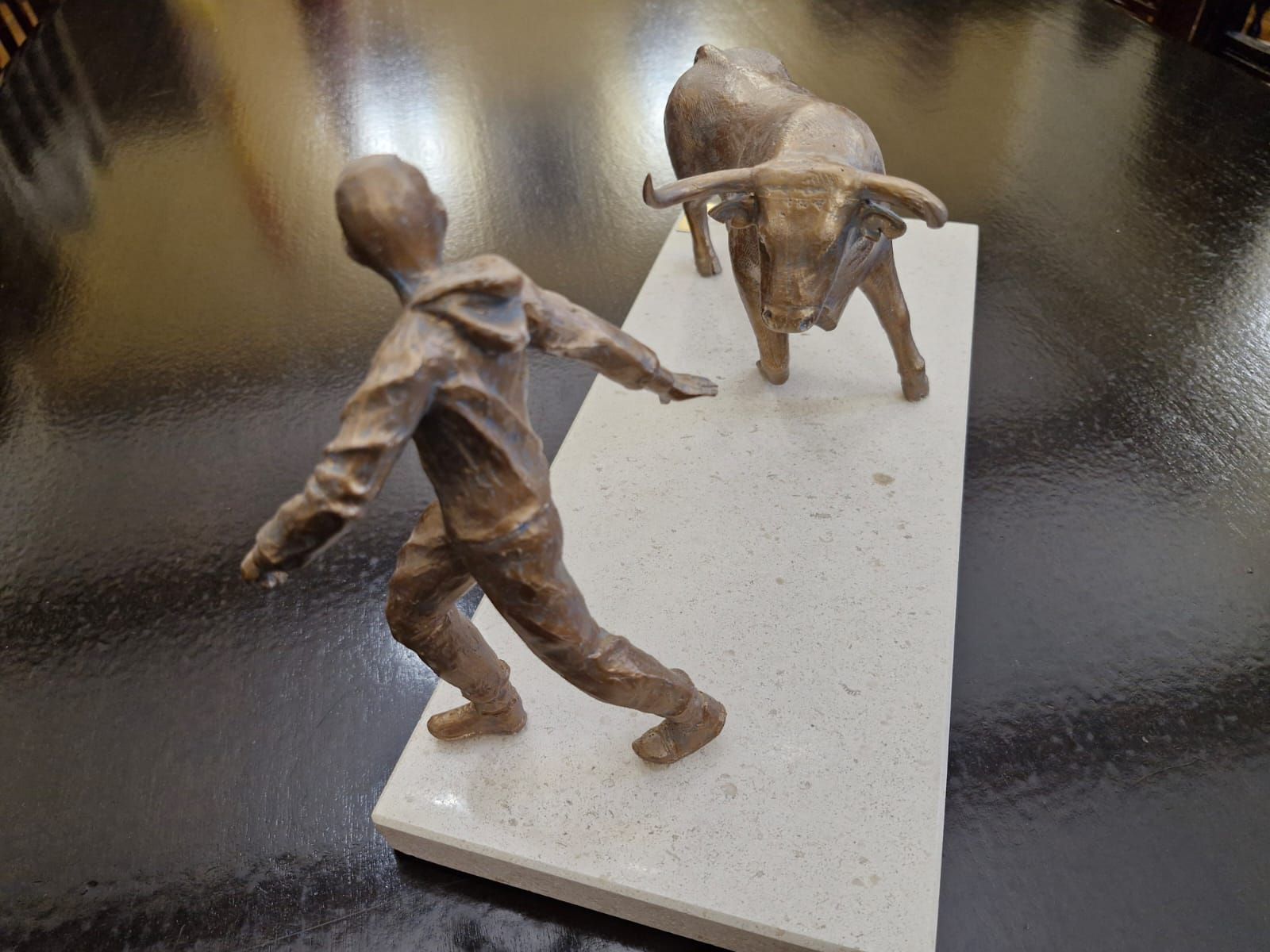 Escultura con un toro y un corredor que será instalado en Ciudad Rodrigo