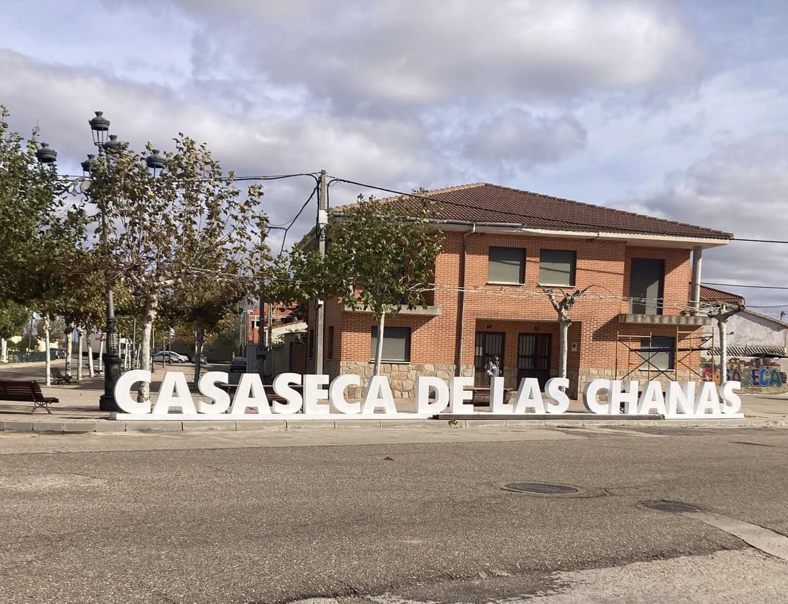 Imagen de las nuevas letras en la localidad