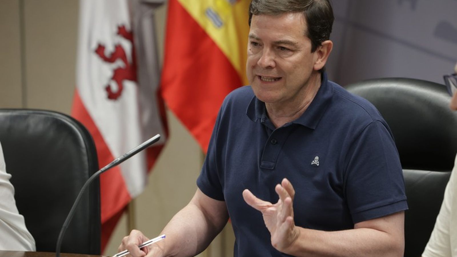 Mañueco en rueda de prensa