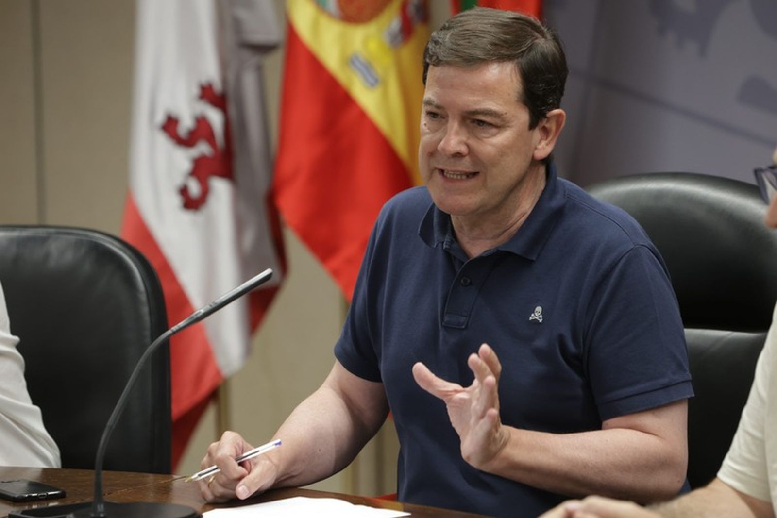 Mañueco en rueda de prensa