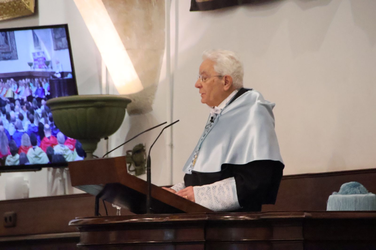 Llegada de S.M el Rey Felipe VI al paraninfo de la Universidad de Salamanca e Investidura de Sergio Mattarella como doctor ‘honoris causa’ de la USAL